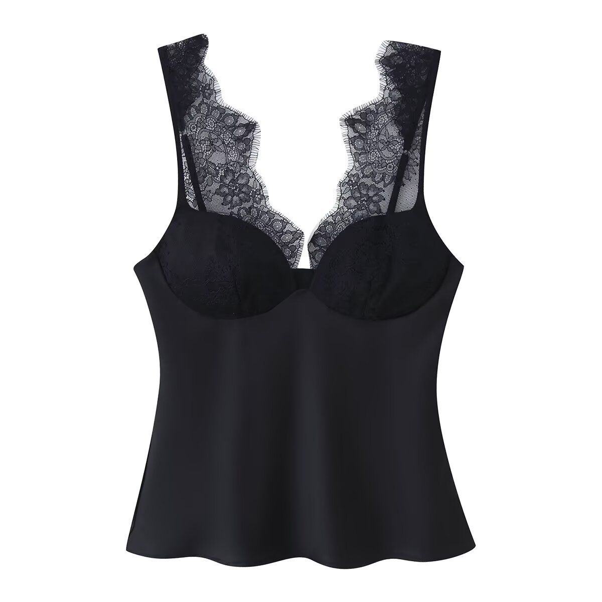 TIOZONEY - Polera Sin Mangas Mujer - Negro