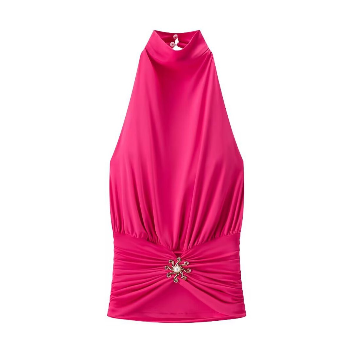 TIOZONEY - Polera Sin Mangas Mujer - Rosado