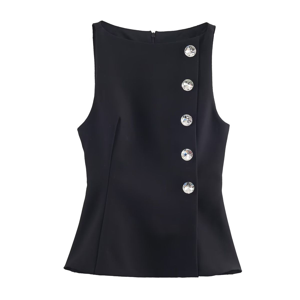 TIOZONEY - Polera Sin Mangas Mujer - Negro
