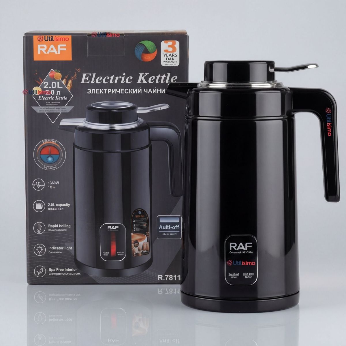 RAF - Termo Hervidor Eléctrico RAF 1360W 2 Litros Colores Surtidos