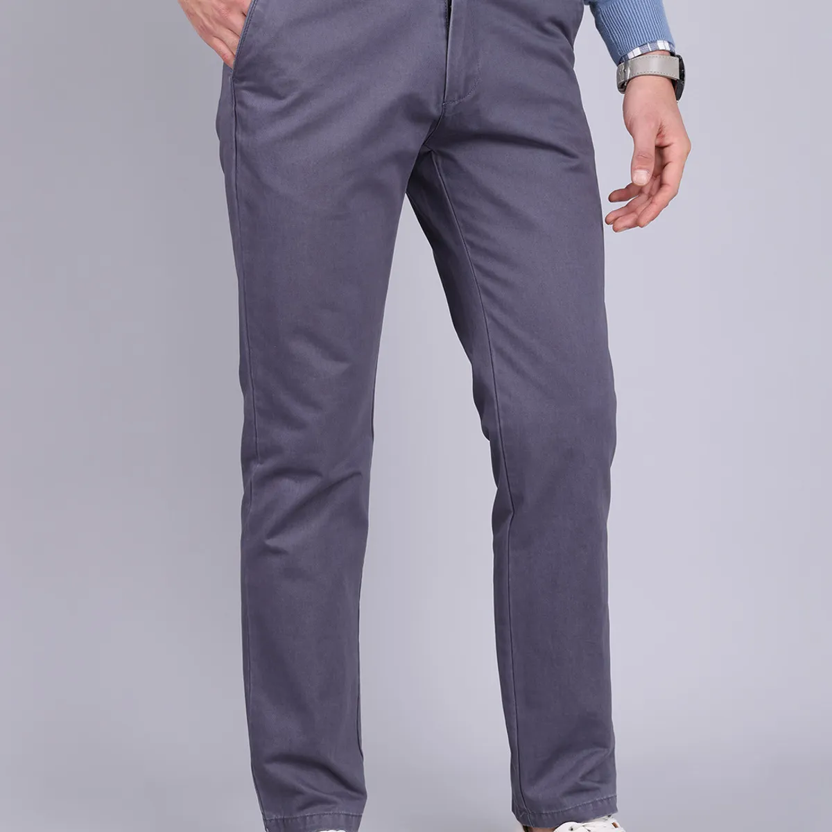 ARROW - Pantalón Chino Arrow Básico Regular Fit Gris ARROW