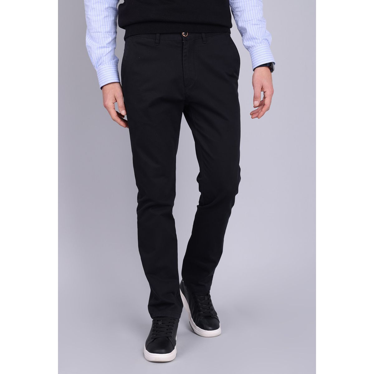 ARROW - Pantalón Chino Hombre Arrow Básico Regular Fit Negro ARROW