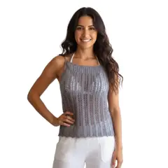 LUCYTA CREACIONES - Polera de Mujer Tejida a Crochet