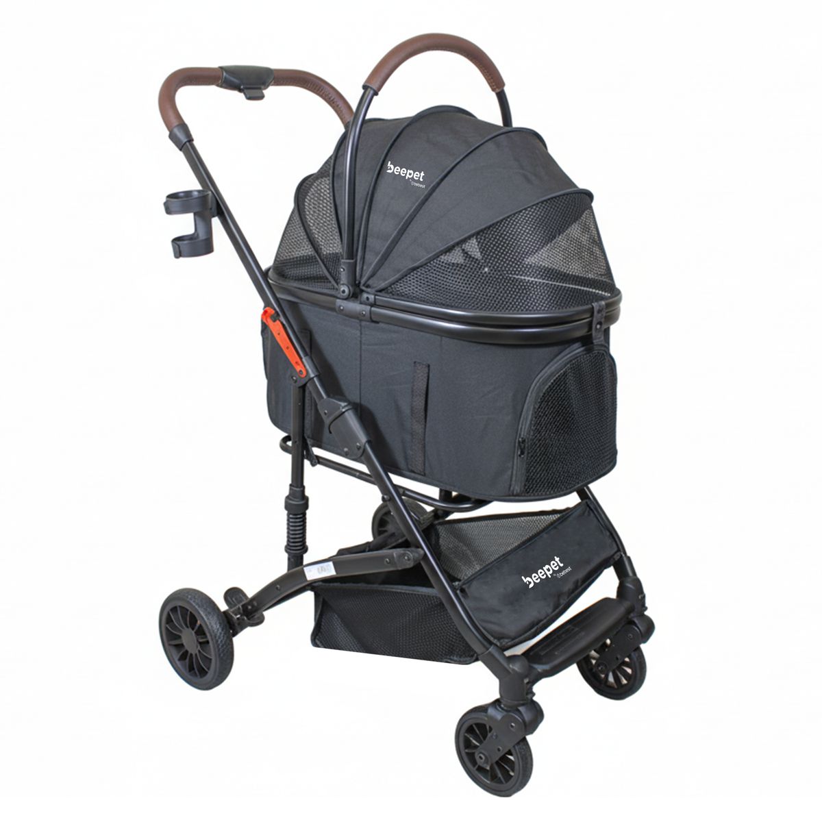 BEBESIT - Coche para Mascotas Premium Maine Negro