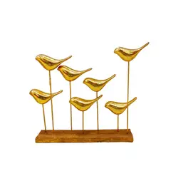 GENERICO - PEDESTAL PAJAROS POLIRESINA