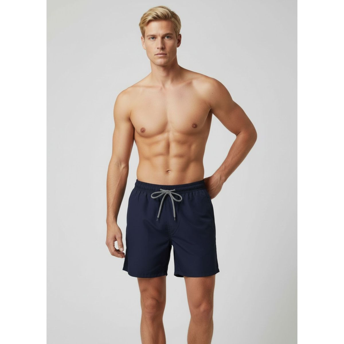 LIKE SHOP - Traje De Baño Hombre Forro Malla Colores Liso 1213