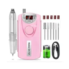 GENERICO - Mini Torno Kit profesional inalambrico manicura uñas