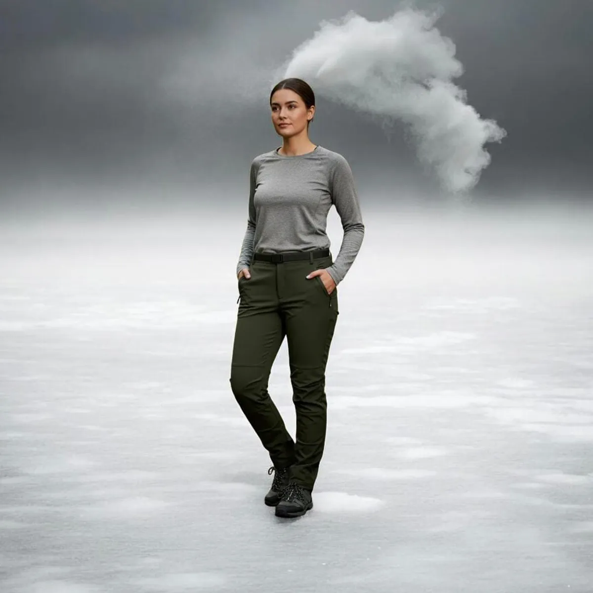 BLUE MOUNTAIN - PANTALON OUTDOOR PARA DAMA TERMICO IMPERMEABLE