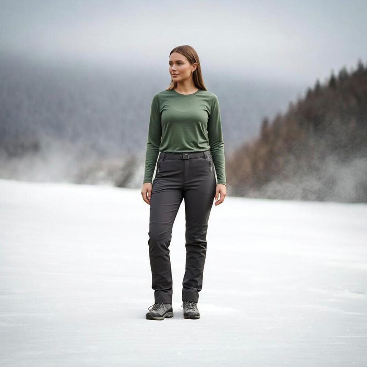 BLUE MOUNTAIN - PANTALON OUTDOOR PARA DAMA TERMICO IMPERMEABLE