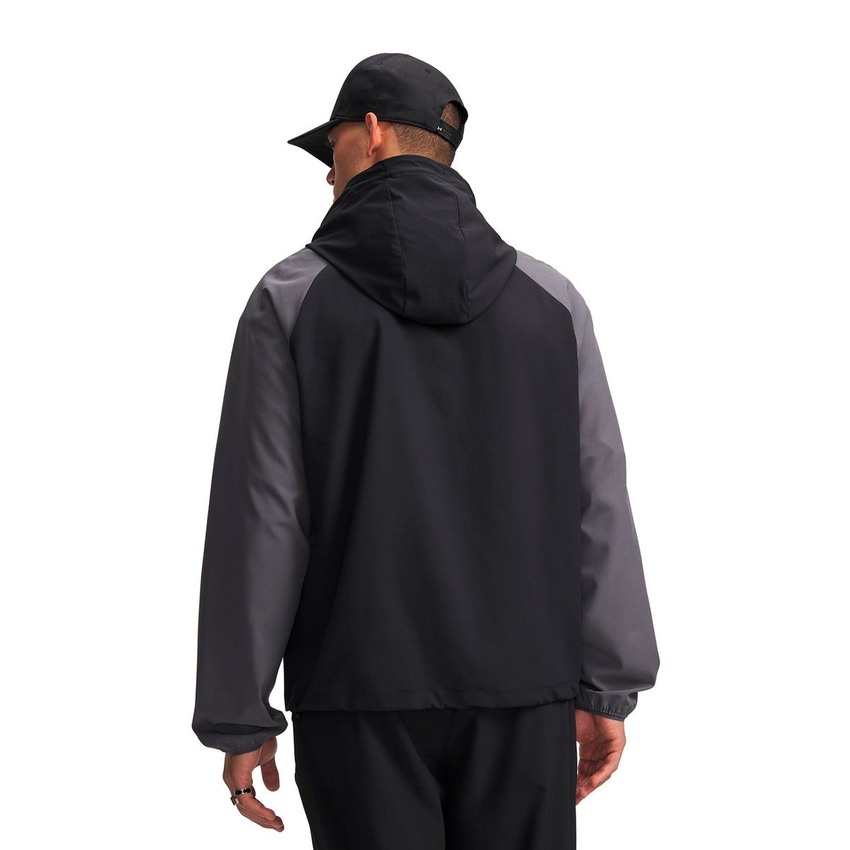 UNDER ARMOUR - Chaqueta UA Vibe Woven Anorak Gris Hombre UNDER ARMOUR