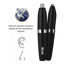 IRM - Máquina Cortadora Afeitadora De Pelos Nariz Y Oídos Negro