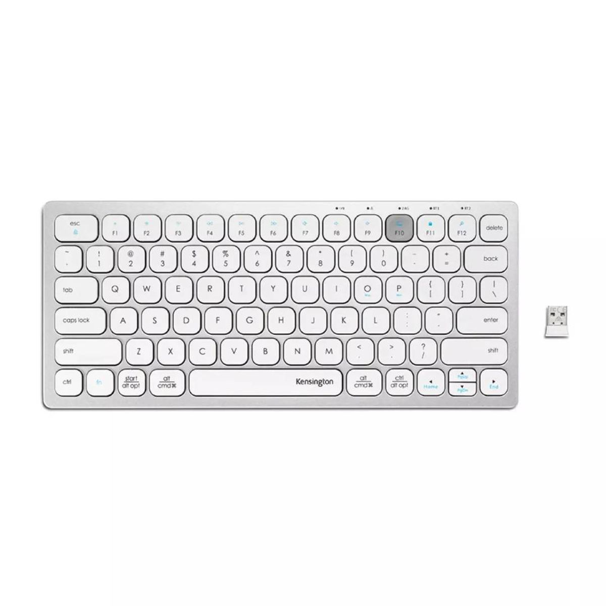 KENSINGTON - Teclado Inalámbrico Compacto Kensington K75504ES Blanco