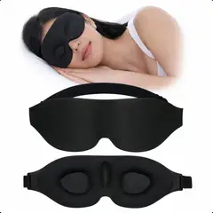 GENERICO - Antifaz 3D Total Oscuridad Suave Ajustable