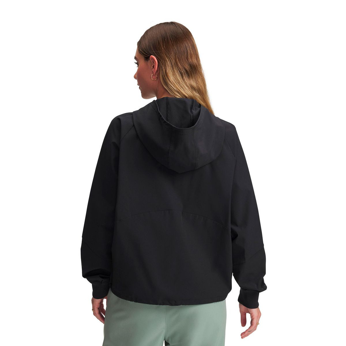 UNDER ARMOUR - Chaqueta UA Woven Full-Zip Negro Mujer UNDER ARMOUR