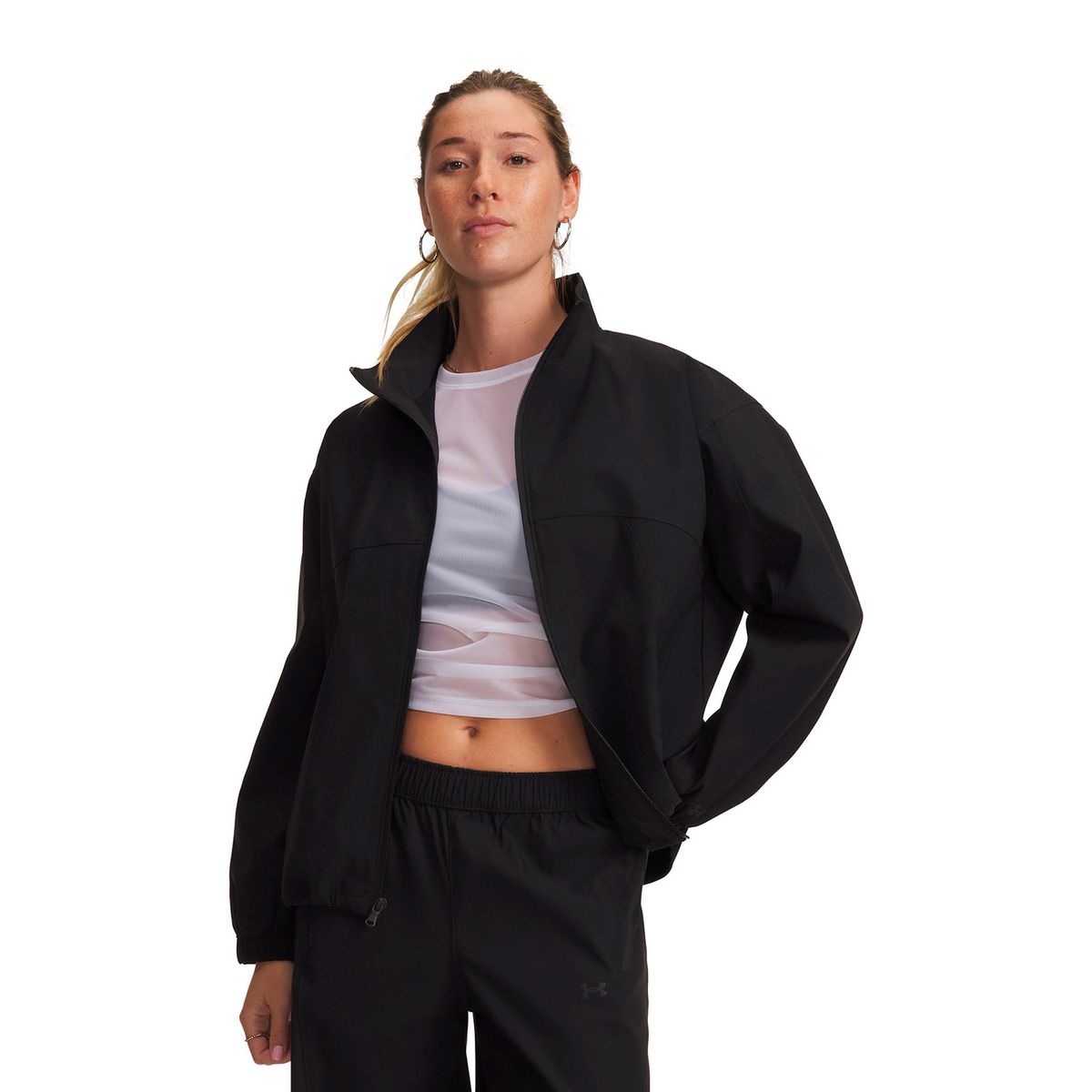UNDER ARMOUR - Chaqueta UA Unstoppable Woven Negro Mujer UNDER ARMOUR