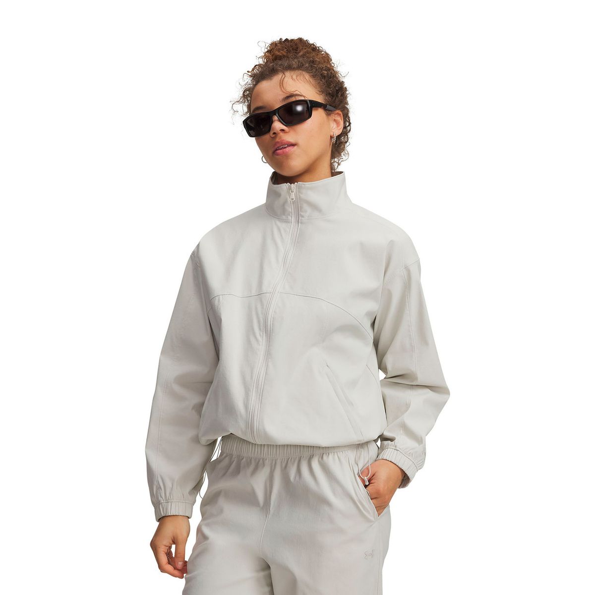 UNDER ARMOUR - Chaqueta UA Unstoppable Woven Blanco Mujer UNDER ARMOUR