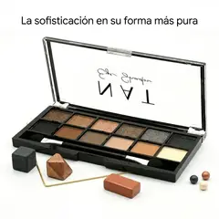 GENERICO - Paleta de Sombras Nat Nude 12 Tonos 12 g