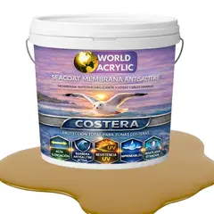 WORLD ACRYLIC - PINTURA PISOS - SEACOAT MEMBRANA ANTISALITRE - AMARILLO OXIDO- TINETA 10L