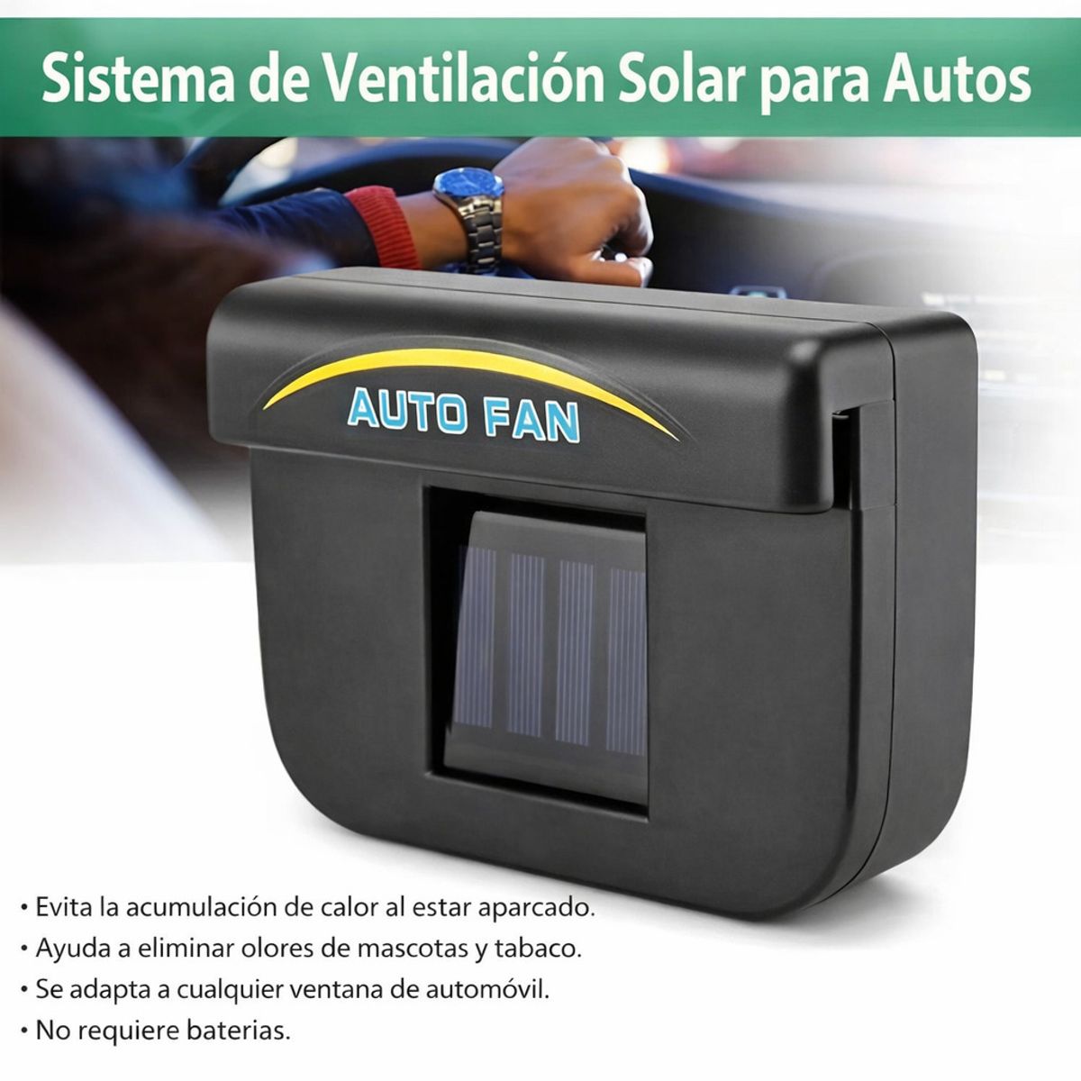 MOVI - EXTRACTOR DE AIRE CALIENTE PARA AUTO SOLAR