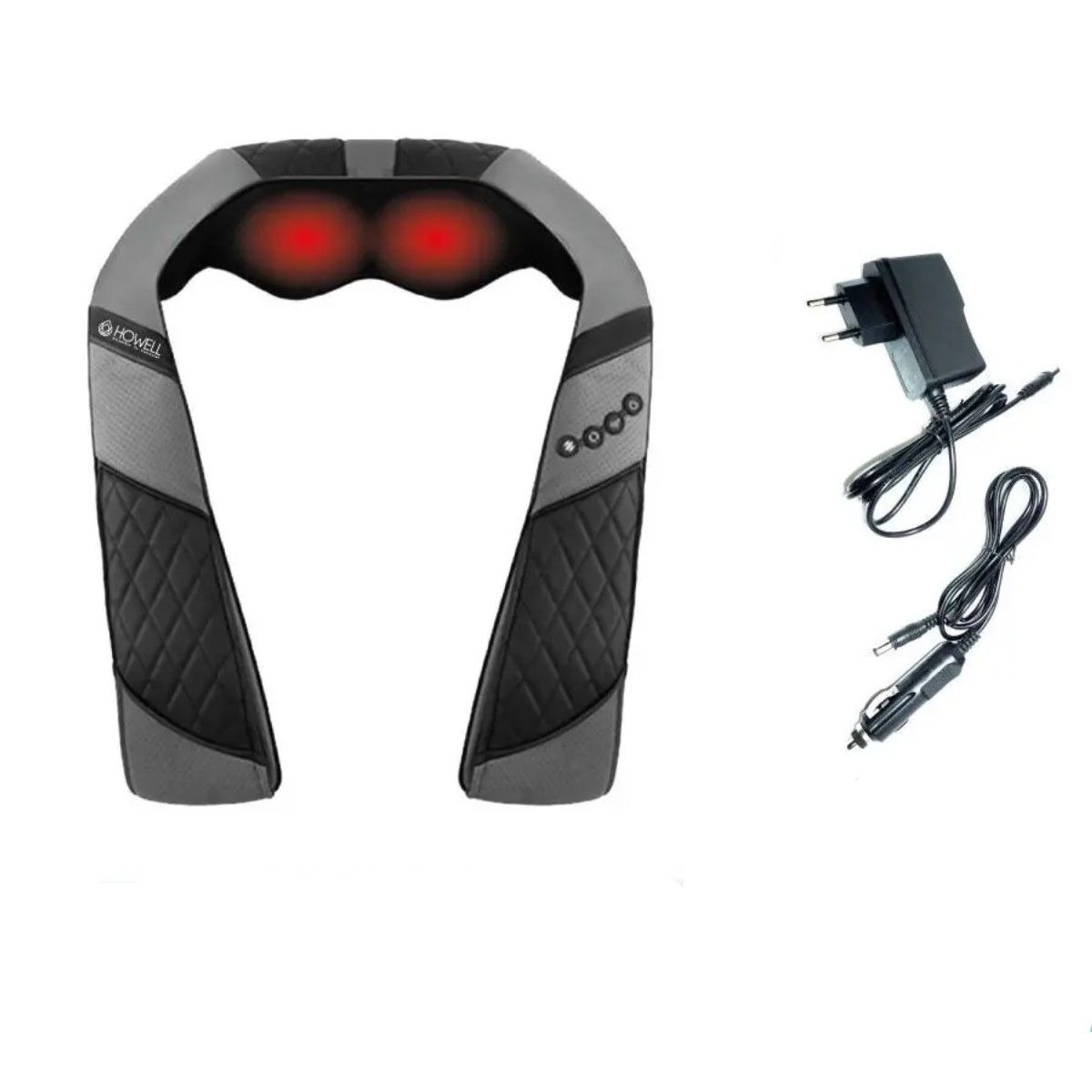 GENERICO - Masajeador De Cuello Espalda Cervical V3 Cuero Color Negro BELUG