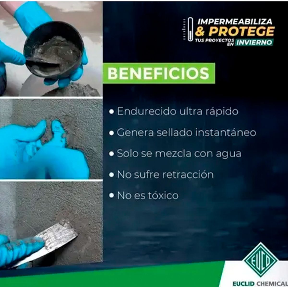 CAVE - CAVE PLASTISEAL - Impermeabilizante Bicomponente Blanco, Kit 18 Kg