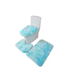 GENERICO - Set de Baño Peludo 3 Piezas Color A Elección