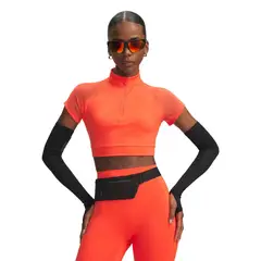 UNDER ARMOUR - Polera M/C UA Vanish Elite Crop Rojo Mujer