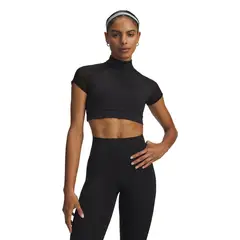UNDER ARMOUR - Polera M/C UA Vanish Elite Crop Negro Mujer