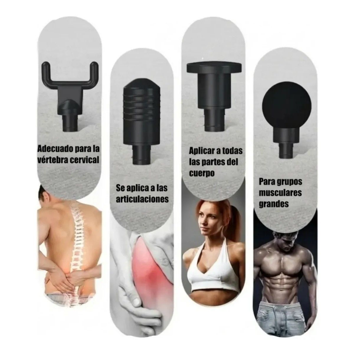 GENERICO - Pistola Masaje Profesional Terapia Muscular 6 Velocidades BELUG