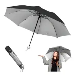 GENERICO - Paragua Proteccion UV De Bolsillo Plegable Ultraligero Impermeable pack de 4 unidades
