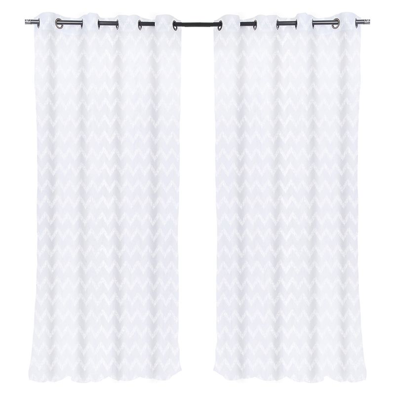 MASHINI - Cortina Velo Bord Arg 140X220 Cm Blanco Mashini