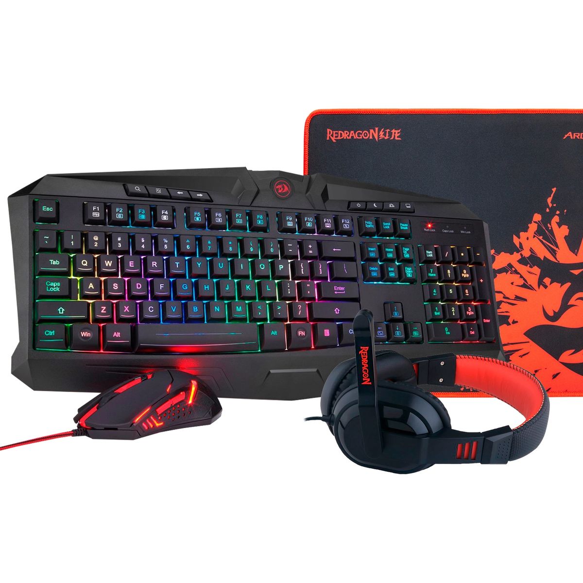 REDRAGON - Combo 4 En 1 Key Redragon