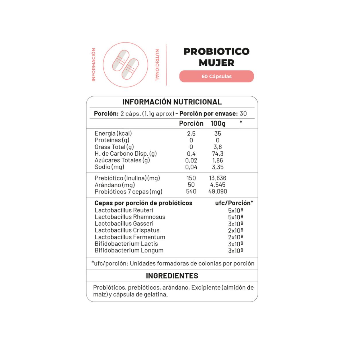 KARUNLIFE - Pack x3 Probiótico Mujer 180 Cap Karun Life