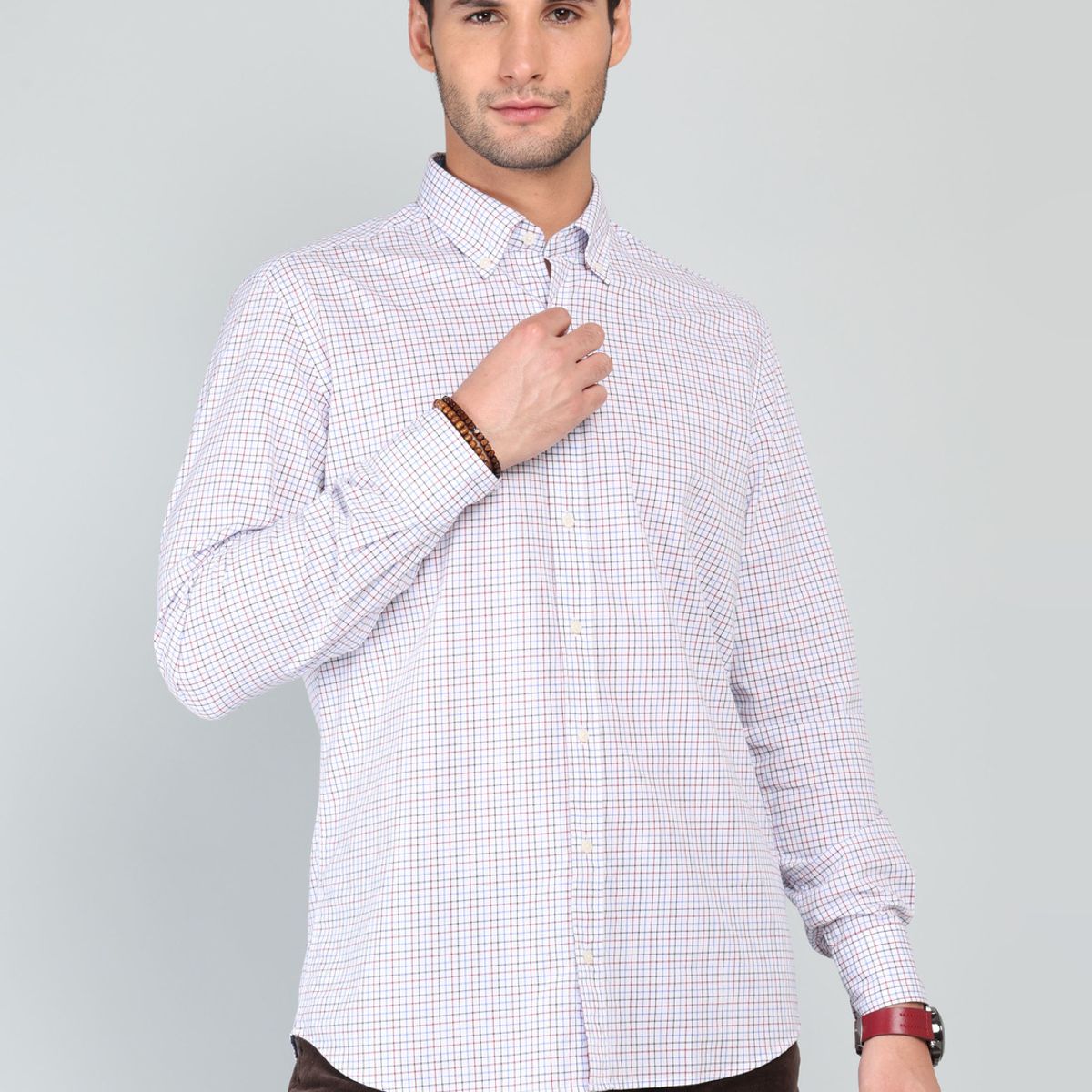 ARROW - Camisa A Cuadros Regular Fit Rojo Arrow ARROW