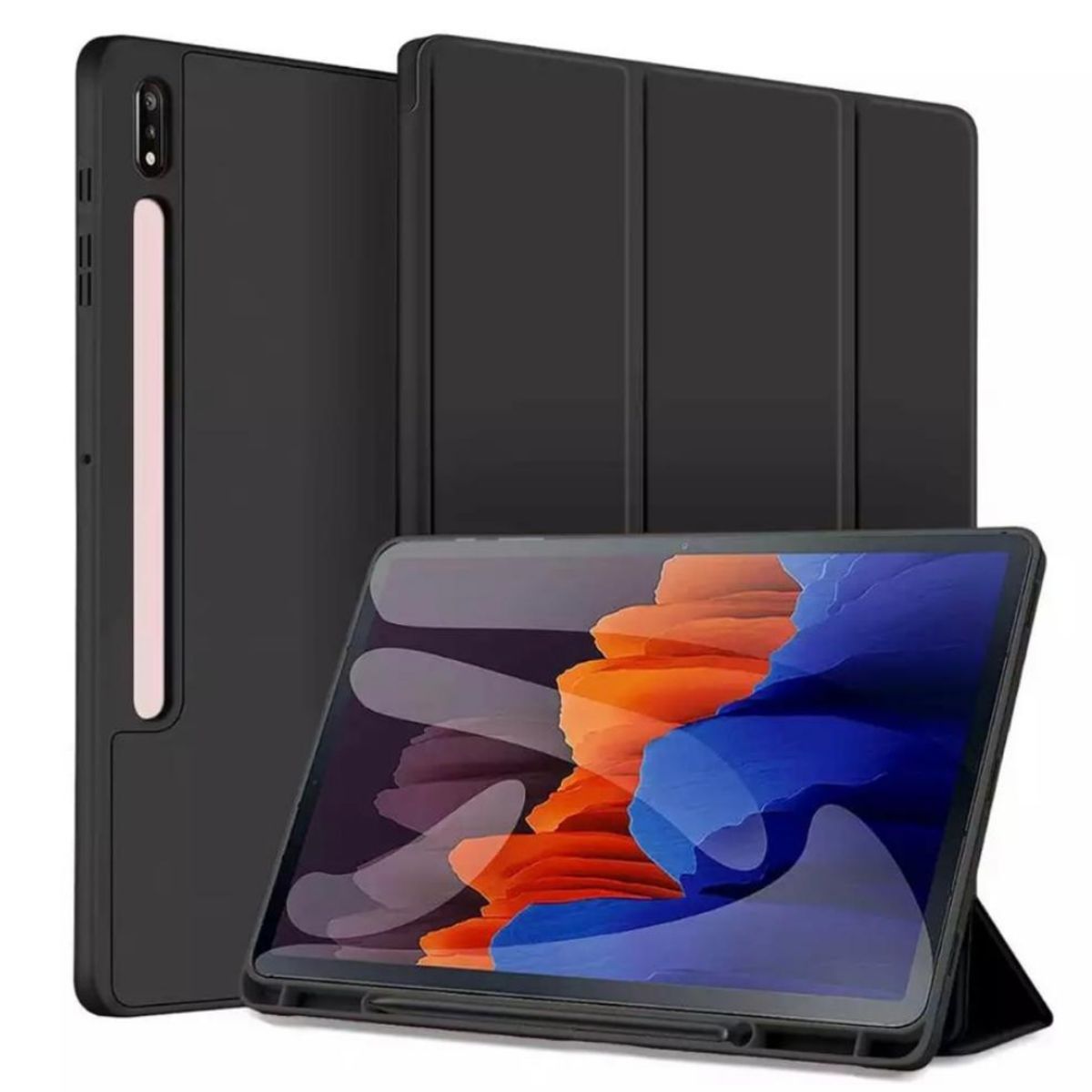 GENERICO - Funda Carcasa Con Ranura Para Samsung Tab S10 Fe+ 13.1 Negro