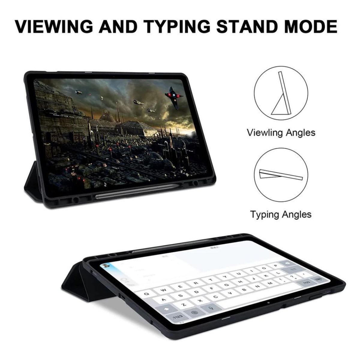 GENERICO - Funda Carcasa Con Ranura Para Samsung Tab S10 Fe+ 13.1 Negro