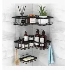 GENERICO - Organizador De Ducha - Repisa Baño Adhesivo Set 3 Inoxidable