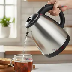 RAF - Hervidor Tetera Eléctrico Acero Inoxidable 2 Litros 1500W