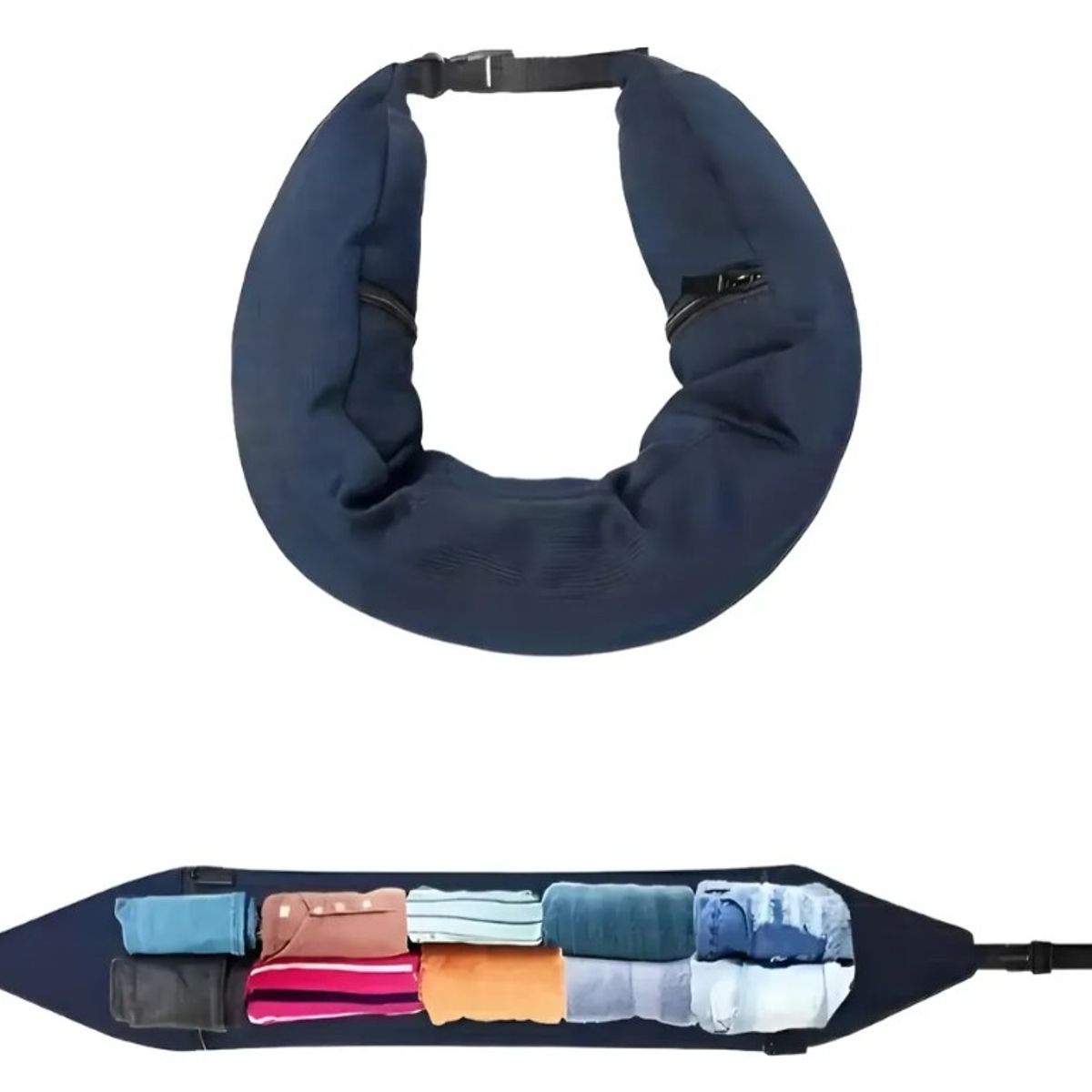 GENERICO - Cojín Rellenable Para Viajes Almohada Compacta Para Avión
