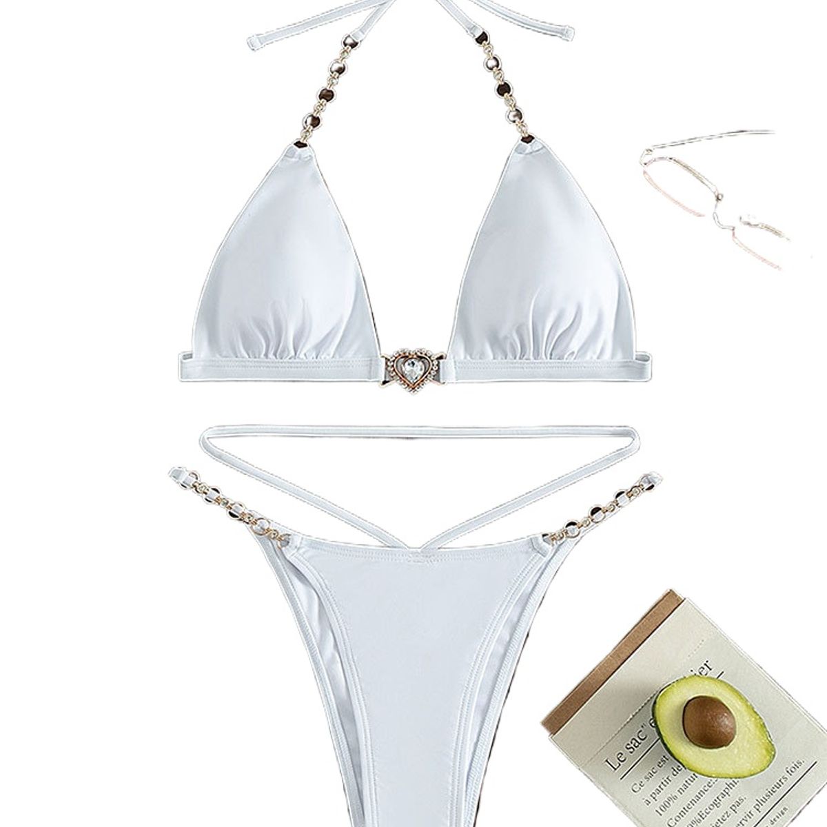 TIOZONEY - Traje de baño y bikinis - Blanco