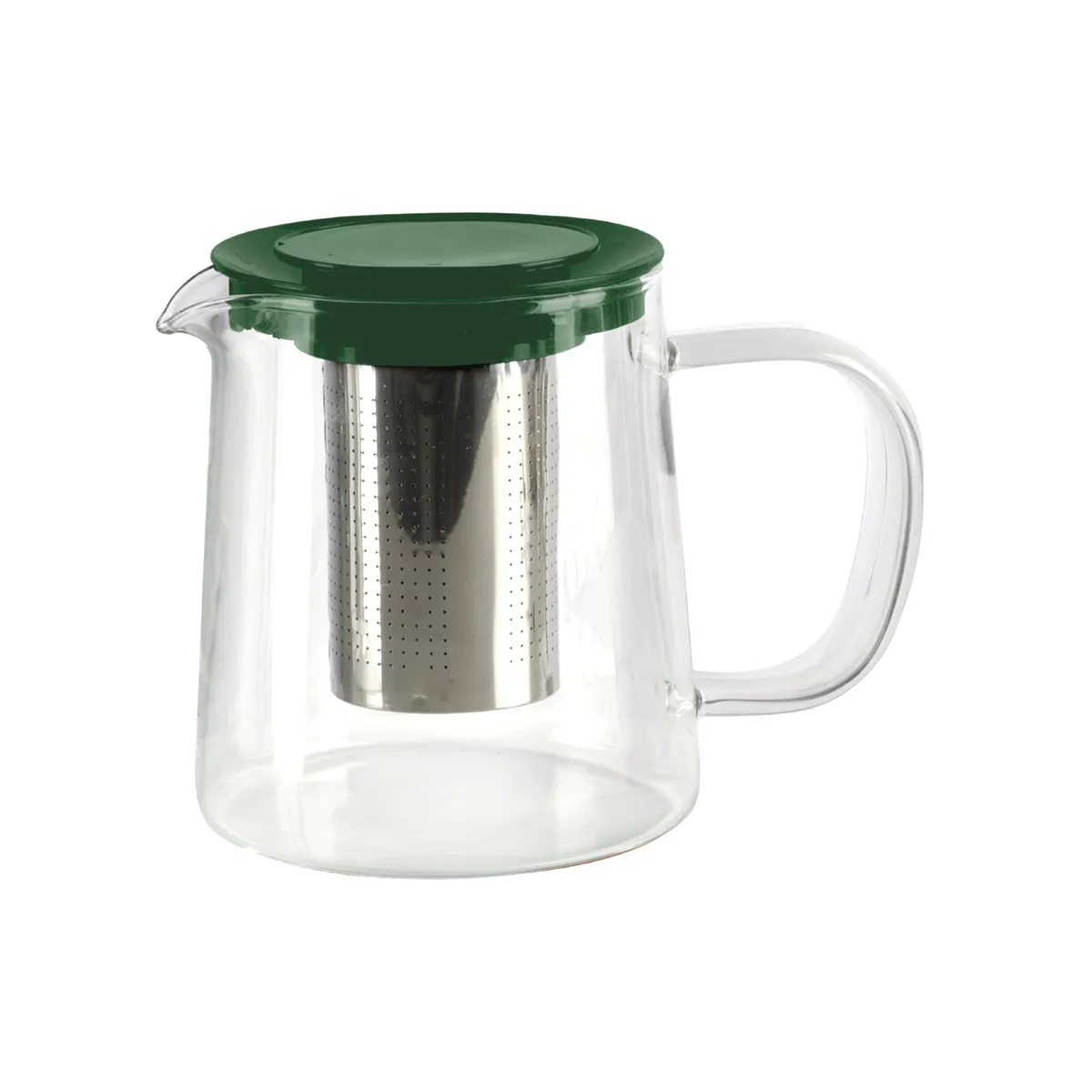 TETERA VIDRIO BOROSILICATO CON INFUSOR  850 ML VERDE, marca KITCHENWARE - Foto Principal