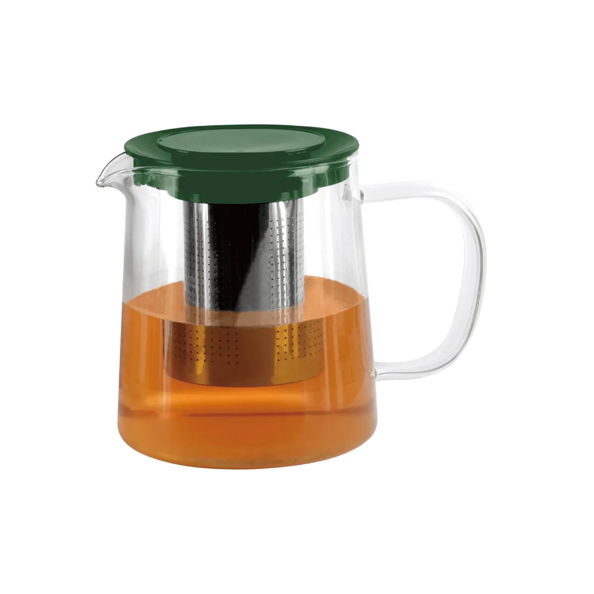 TETERA VIDRIO BOROSILICATO CON INFUSOR  850 ML VERDE, marca KITCHENWARE - Foto 2