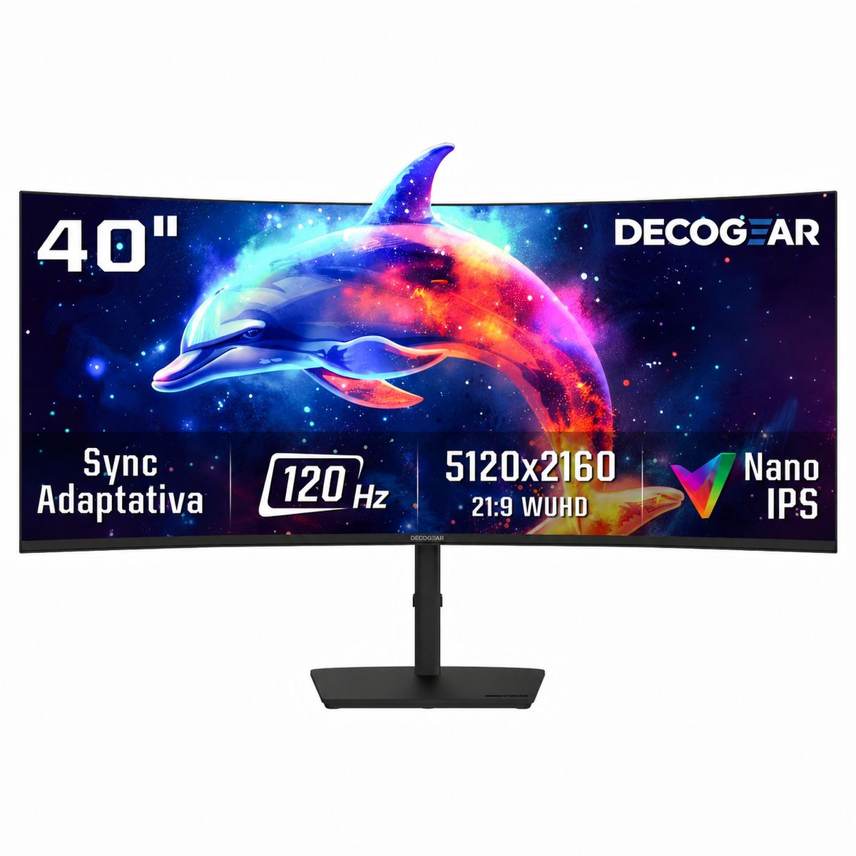 DECO GEAR - Monitor Ultrawide Deco Gear 40 5K2K WUHD Nano IPS 120Hz USB-C 65W Hub R2500