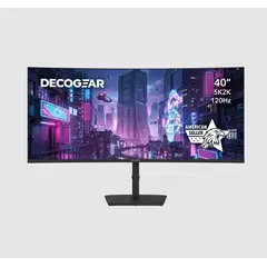 DECO GEAR - 40 Curved IPS Monitor, 5120x2160, 120Hz, R2500, Type-C 65W, USB Hub