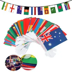 GENERICO - Banderas De Países Del Mundo 25 Metros 100 Pack Para Decorar