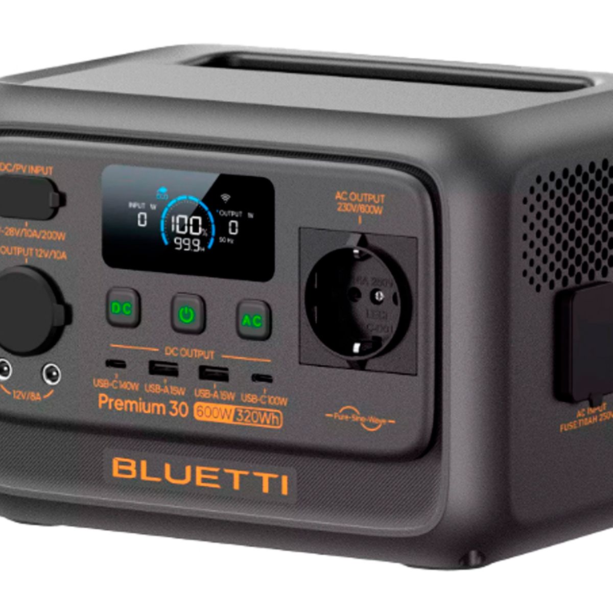 BLUETTI - Estacion de energia Bluetti Premium 30 V2 - 600W - 320Wh