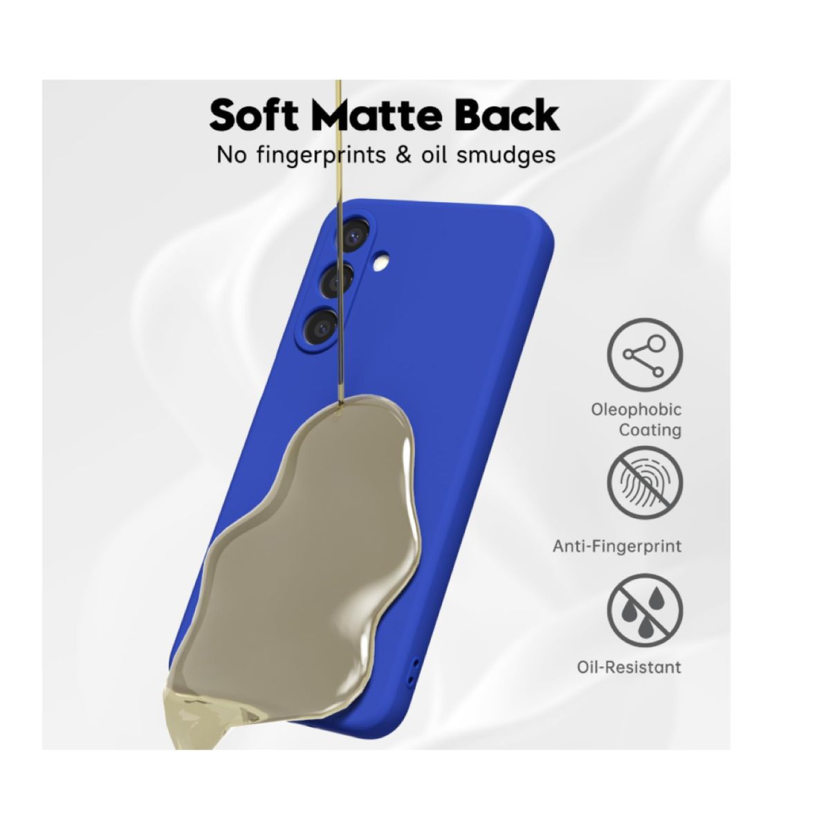 GENERICO - Carcasa Funda Para Samsung A06 5g Silicona Azul