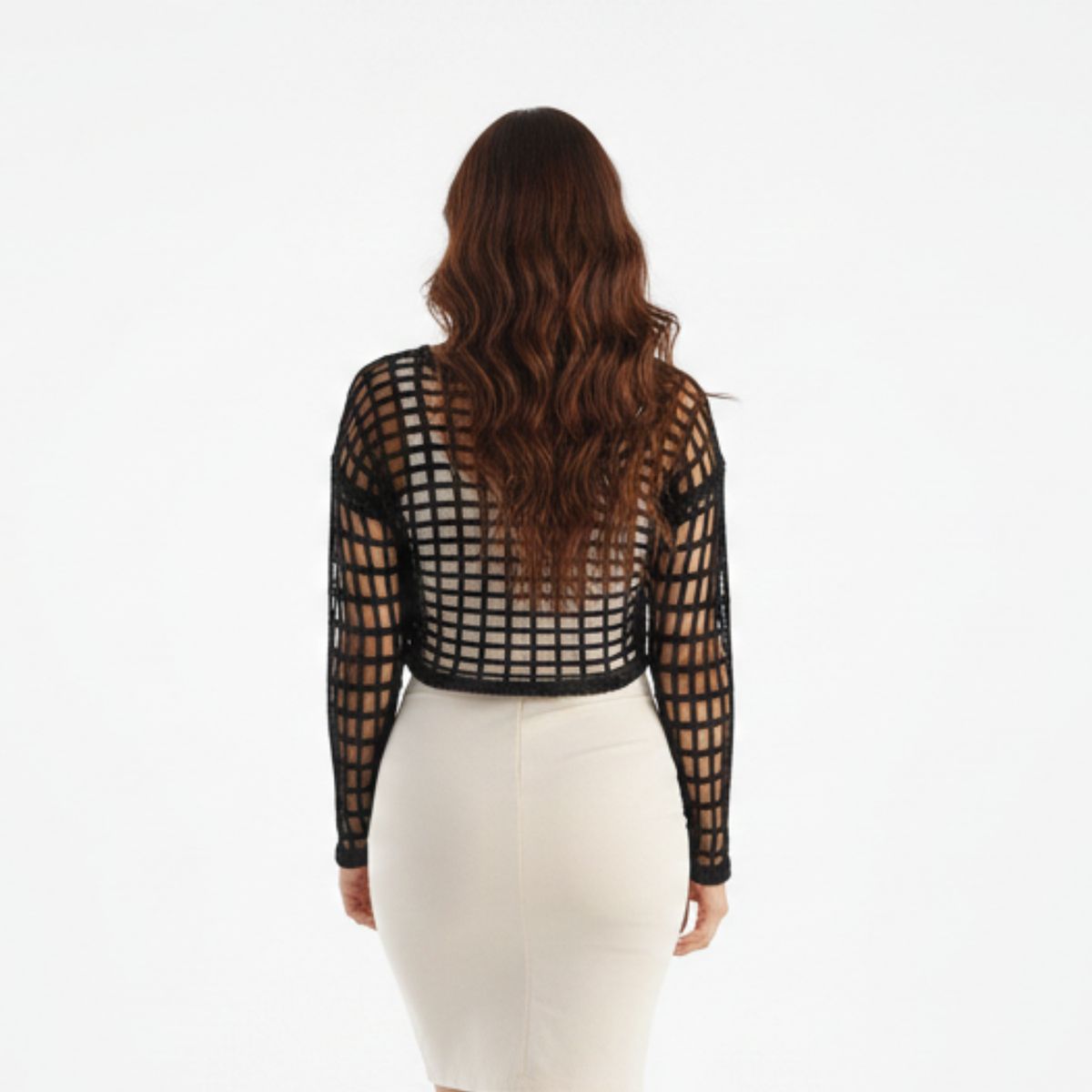 LUCYTA CREACIONES - Polera de Mujer Tejida a Crochet