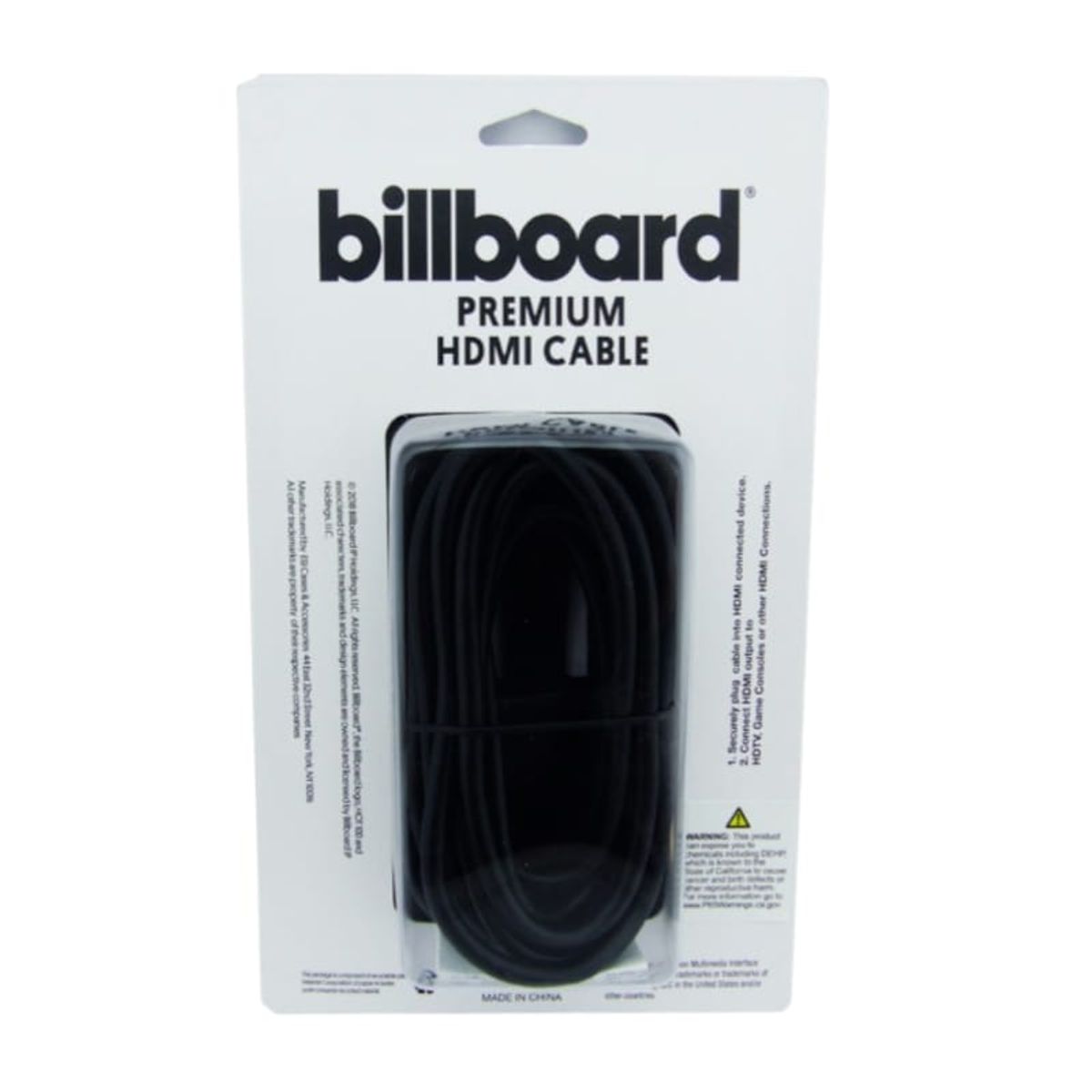 GENERICO - Cable HDMI Marca BILLBOARD 12 FT (3.6 Mts). 4K