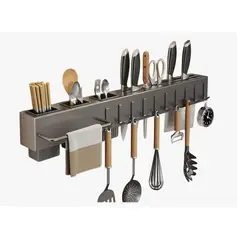 GENERICO - Estante Cocina Sin Taladro Organizador Pared Colgante 60cm